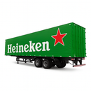 Miniatura Realista de Controle Remoto Caminhão Scania S540 6X4 + Carreta de Brinde (QUEIMA DE ESTOQUE) - BRANCO