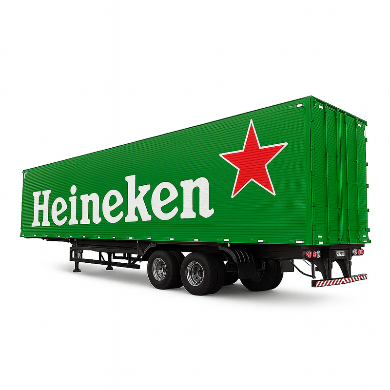 Miniatura Realista de Controle Remoto Caminhão Scania S540 6X4 + Carreta de Brinde (QUEIMA DE ESTOQUE) - BRANCO