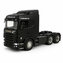 Miniatura Realista de Controle Remoto Caminhão Scania S540 6X4 + Carreta de Brinde (QUEIMA DE ESTOQUE) - BRANCO